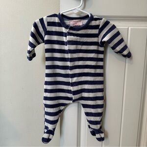 MagneticMe Navy and White 3mo one piece!